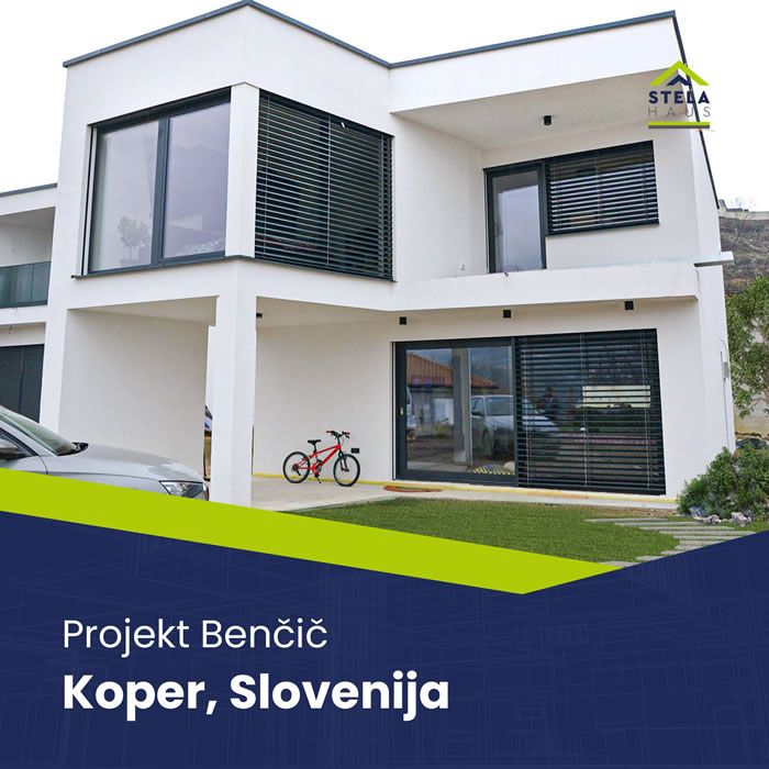 Montažna niskoenergetska kuća - Projekt Benčič Koper
